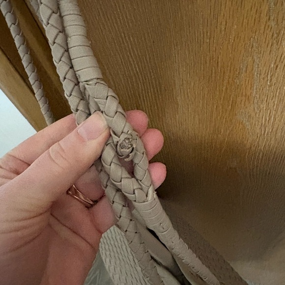 Quince Italian Leather HandWoven Tan Tote Bag in Toupee - Picture 14 of 15